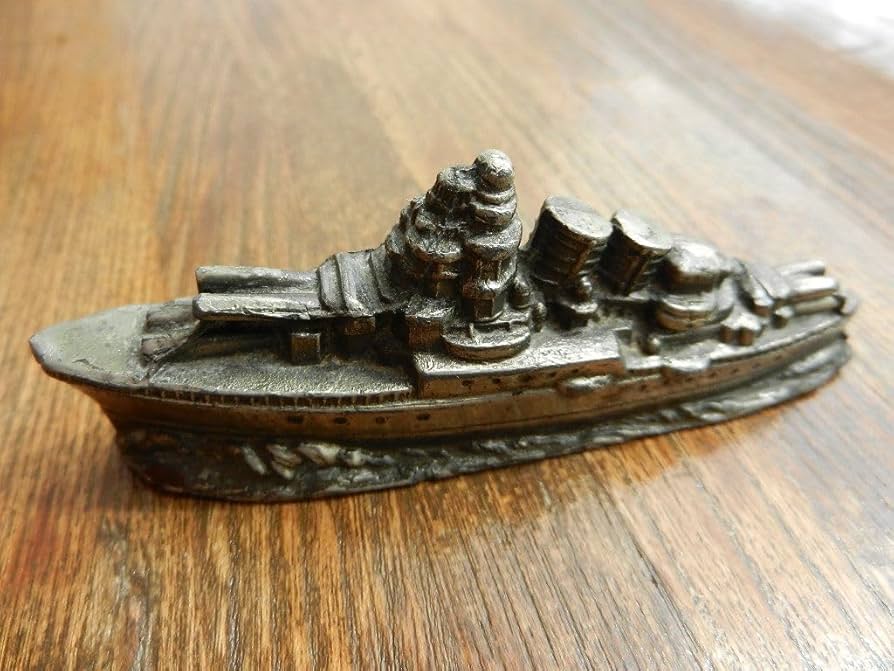 Amazon | グリコ 景品 おまけ 軍艦 アンチモニー製 *後部に穴